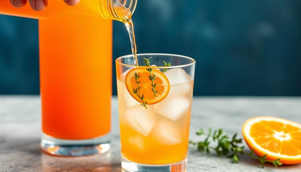 add aperol to mixture