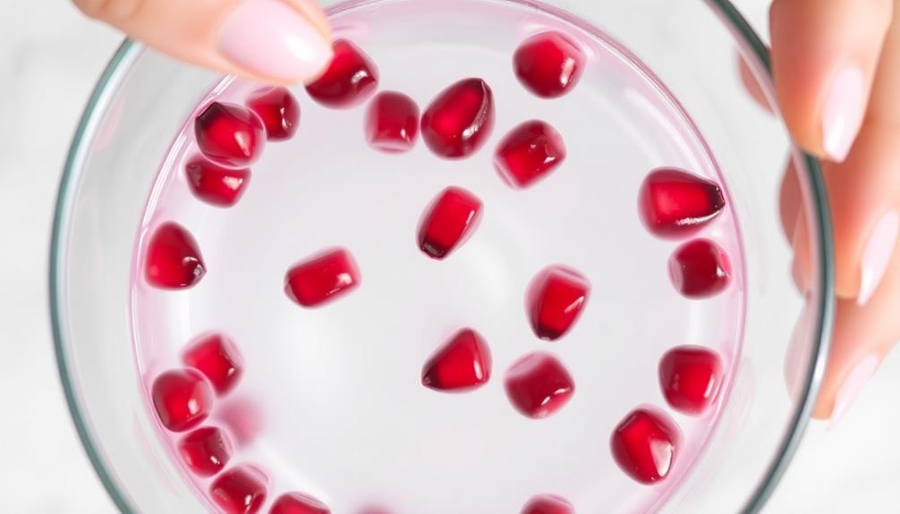 muddle pomegranate seeds cocktail