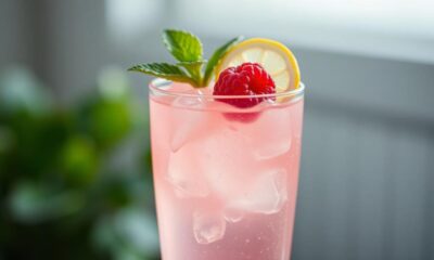 refreshing raspberry cocktail delight