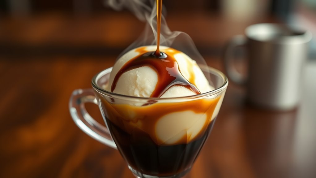 coffee and gelato fusion