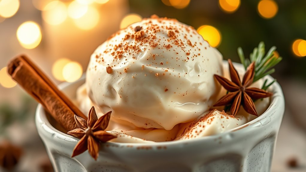 creamy spiced holiday gelato