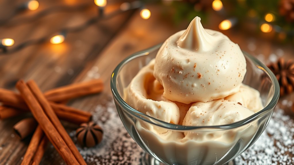 festive eggnog gelato recipe