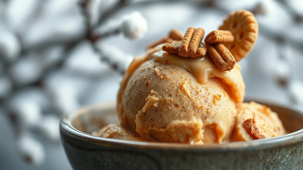 festive gingerbread ice cream