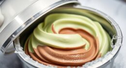 freeze gelato in airtight container