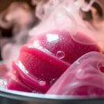 freezing gelato with liquid nitrogen