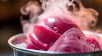 freezing gelato with liquid nitrogen