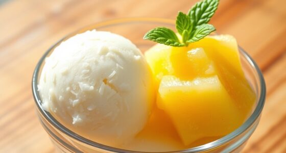 tropical summer sorbet flavors