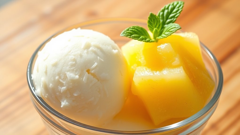 tropical summer sorbet flavors