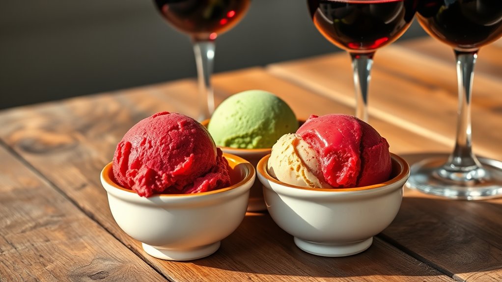 wine pairings for gelato