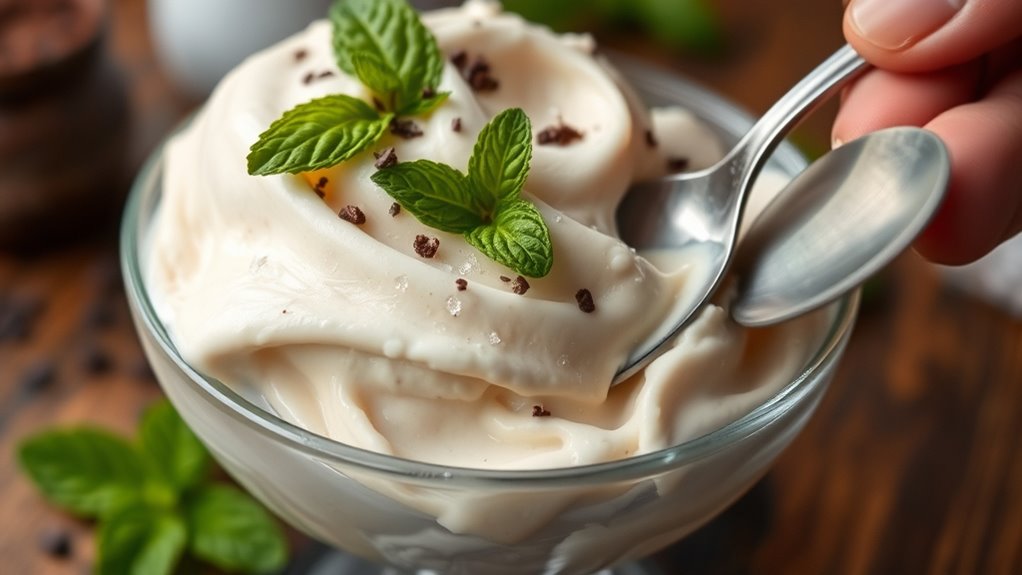 avoid overmixing during freezing