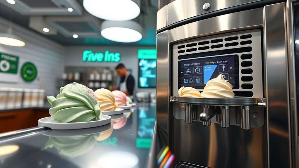 evaluate ice cream machine efficiency