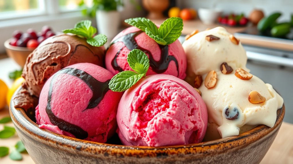 fresh flavorful homemade ice cream