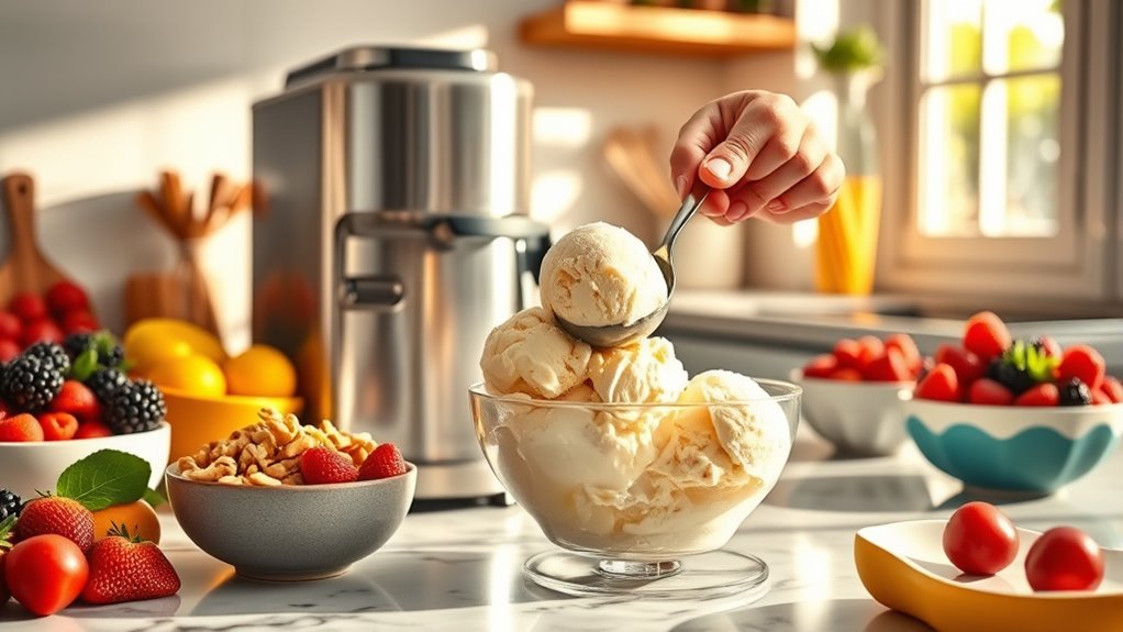 homemade healthy ice cream