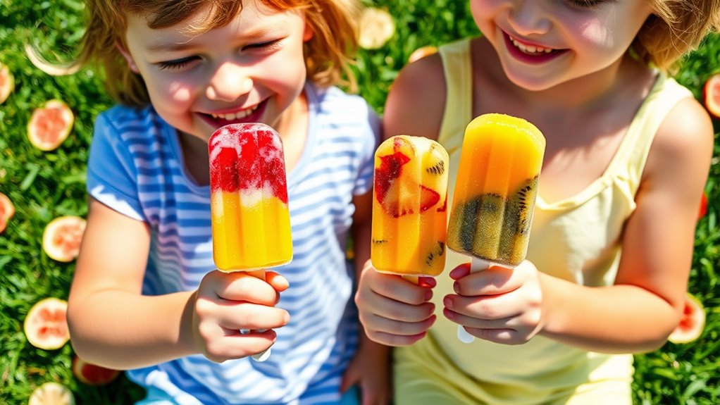 homemade yogurt fruit pops