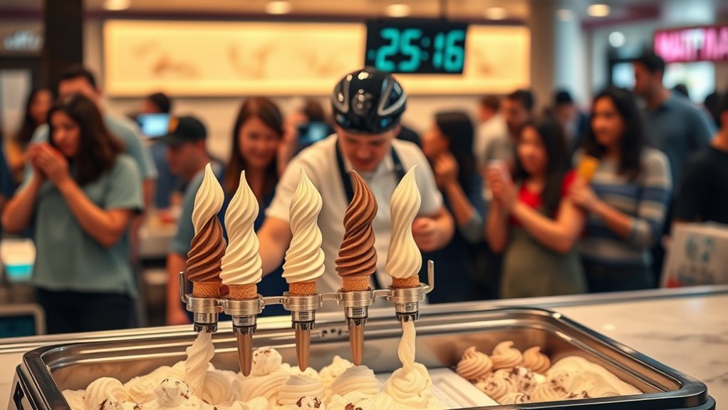 ice cream machine speed