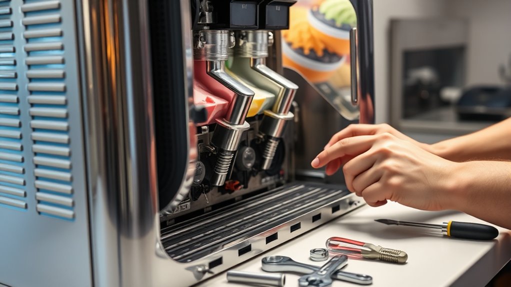 ice cream machine troubleshooting steps