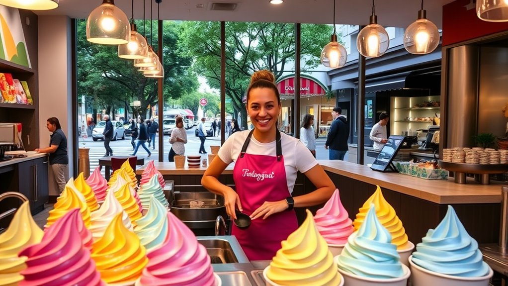 ideal frozen yogurt location