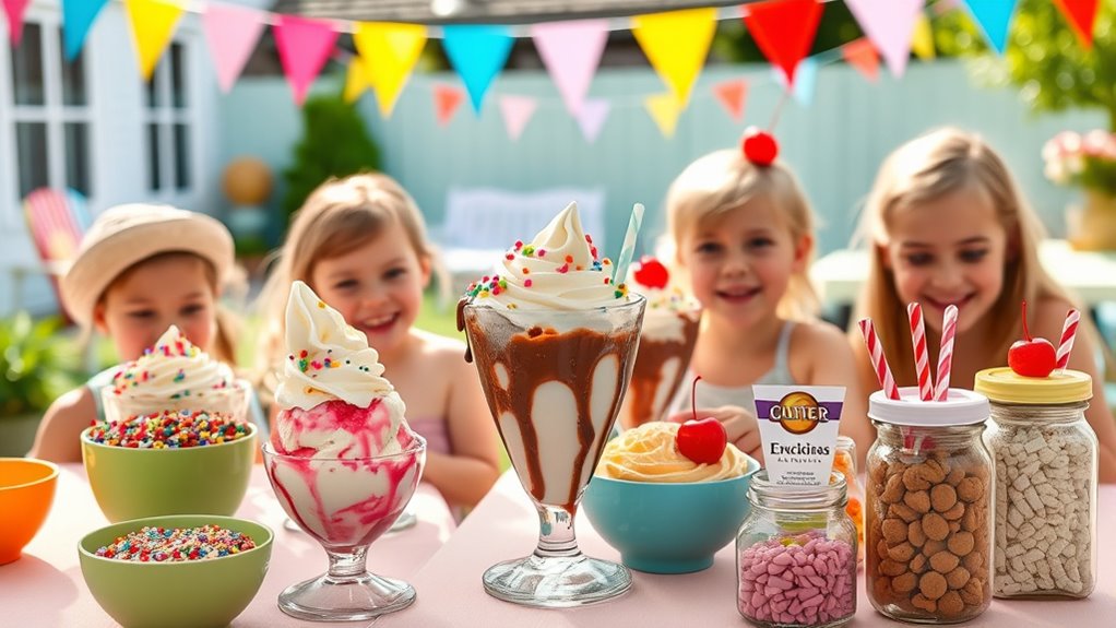 kids customizable topping station