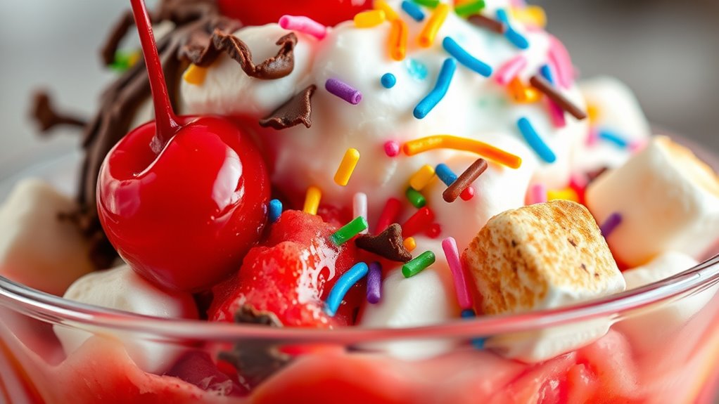 layered colorful balanced toppings