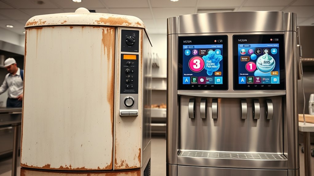 modern efficient ice cream equipment