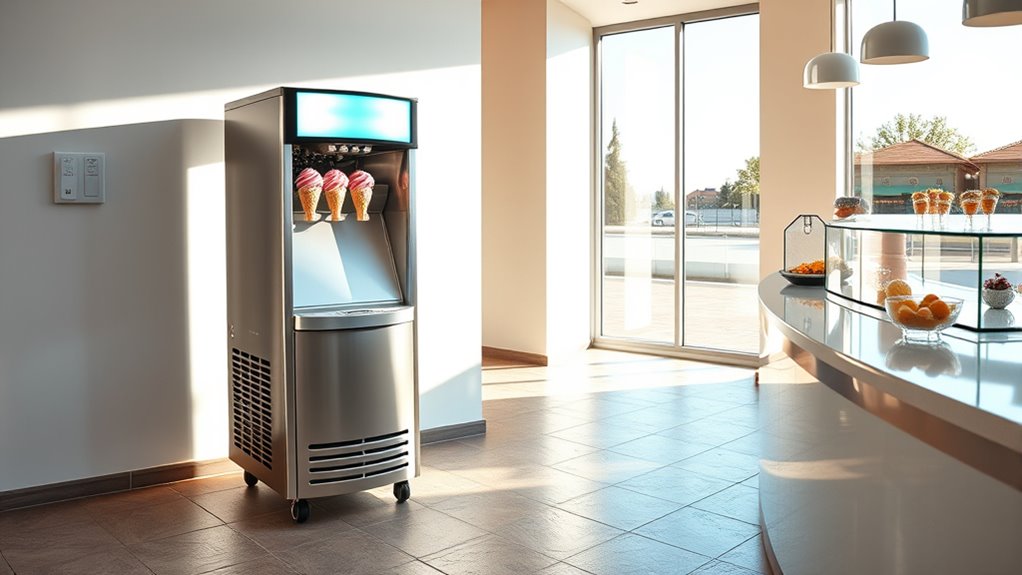 optimal ice cream machine placement