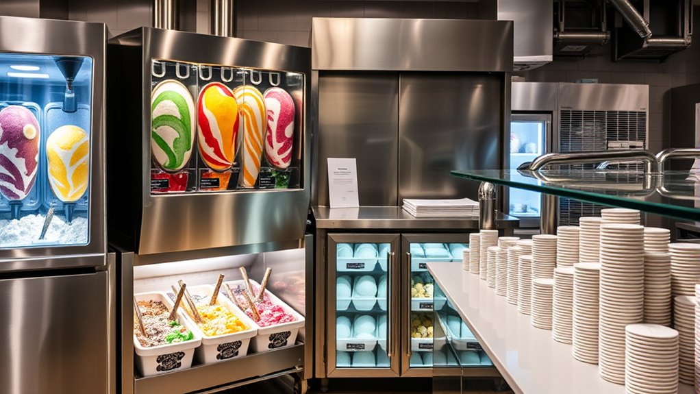 optimize ice cream storage