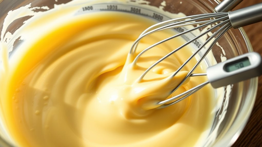 perfect custard mixture balance