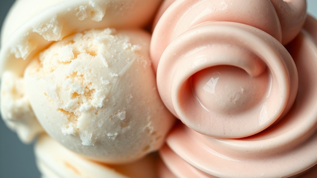 premium ice cream texture