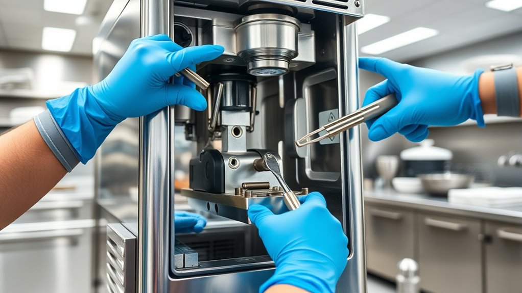 proper commercial ice cream machine cleaning