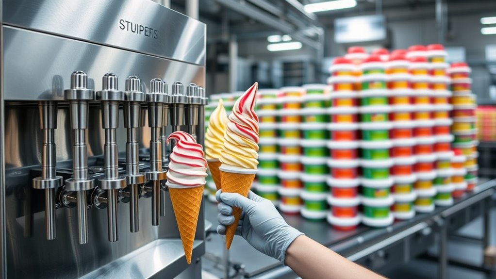 rapid efficient ice cream production
