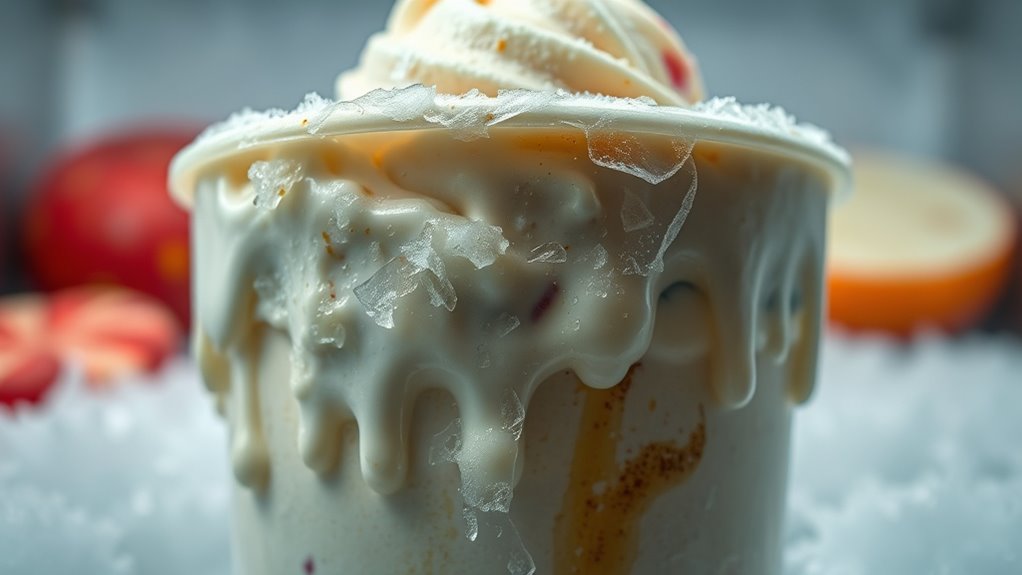 signs of spoiled ice cream
