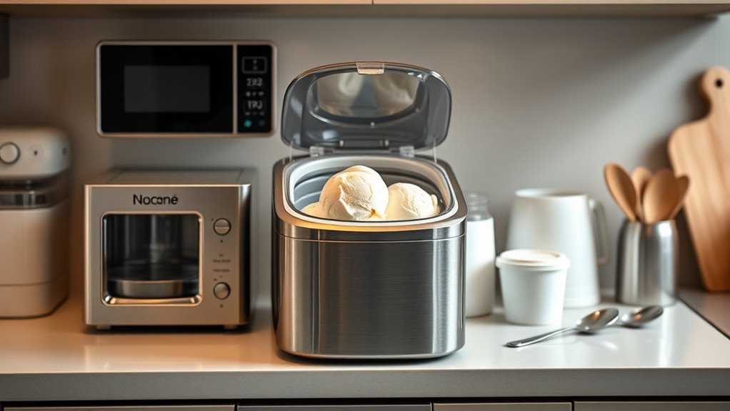 small space efficient ice cream