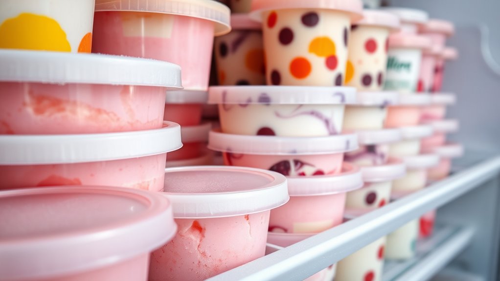 store ice cream properly