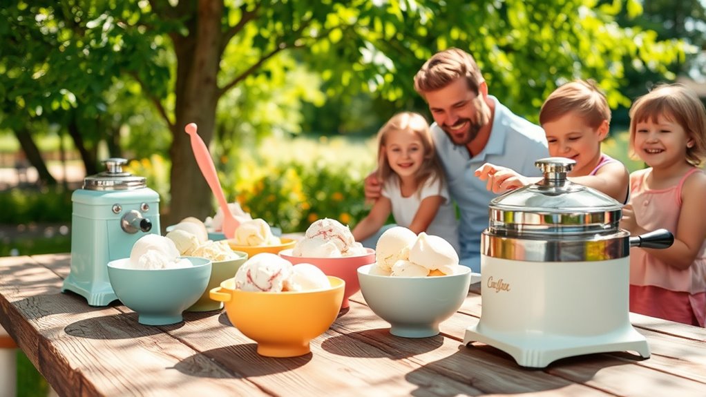 top hand crank ice cream makers