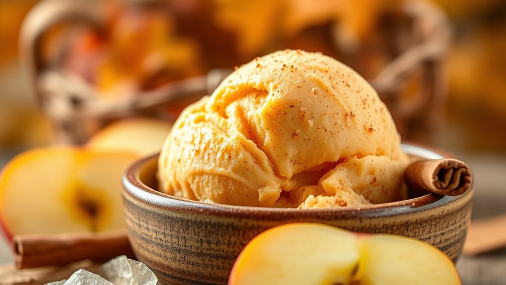 autumn spiced cider gelato