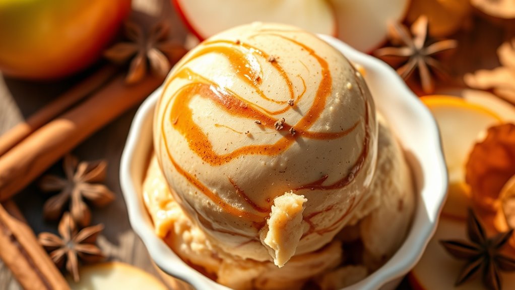 autumn spiced cider gelato