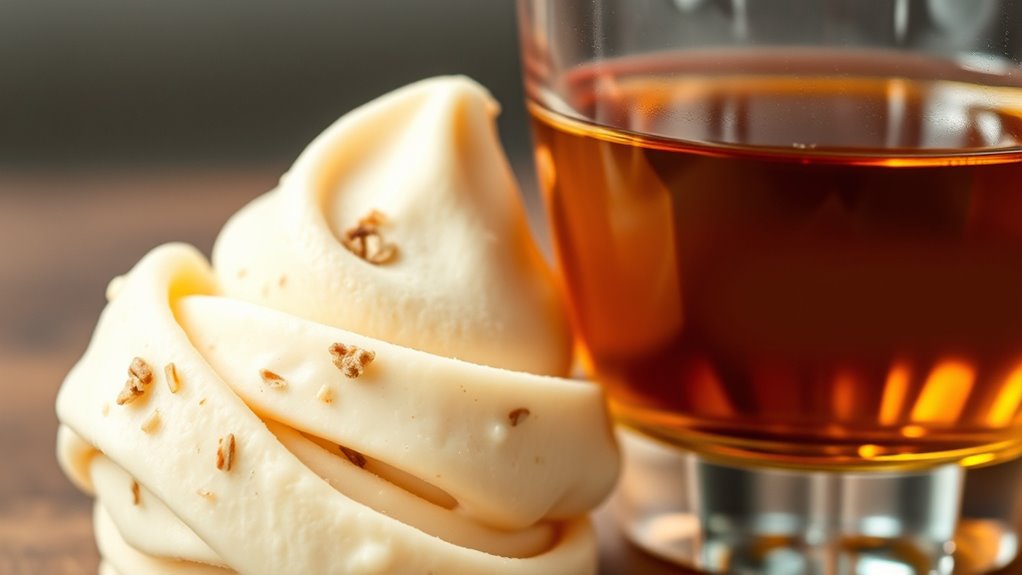 balanced whiskey and gelato