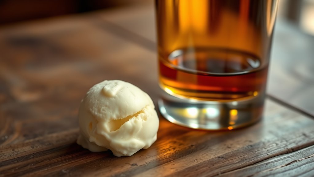 balancing whiskey and gelato