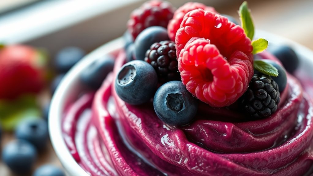 berry filled antioxidant gelato