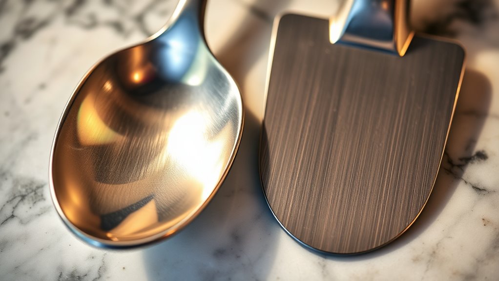 choosing utensils for gelato