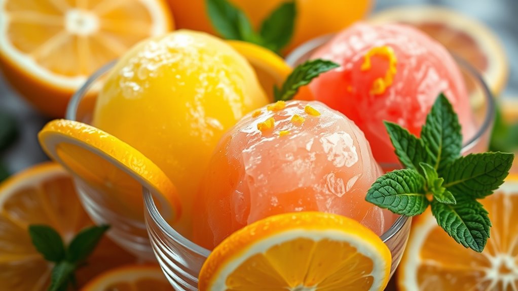 citrus sorbet immunity boost