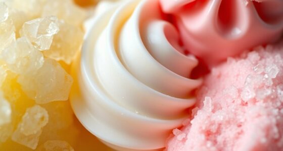 comparing sweetener effects in gelato