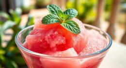 cooling watermelon sorbet