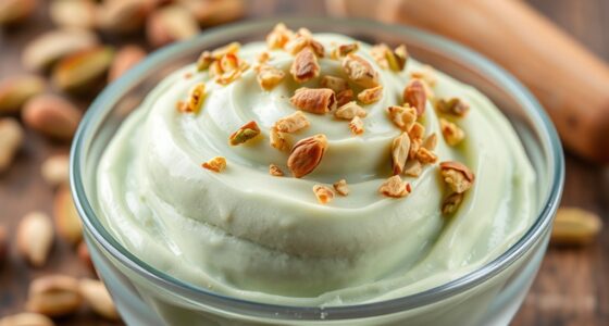 creamy nutty pistachio gelato