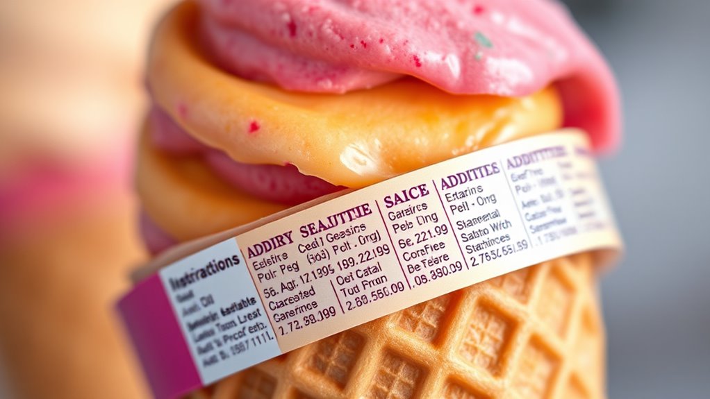 decoding gelato ingredient codes