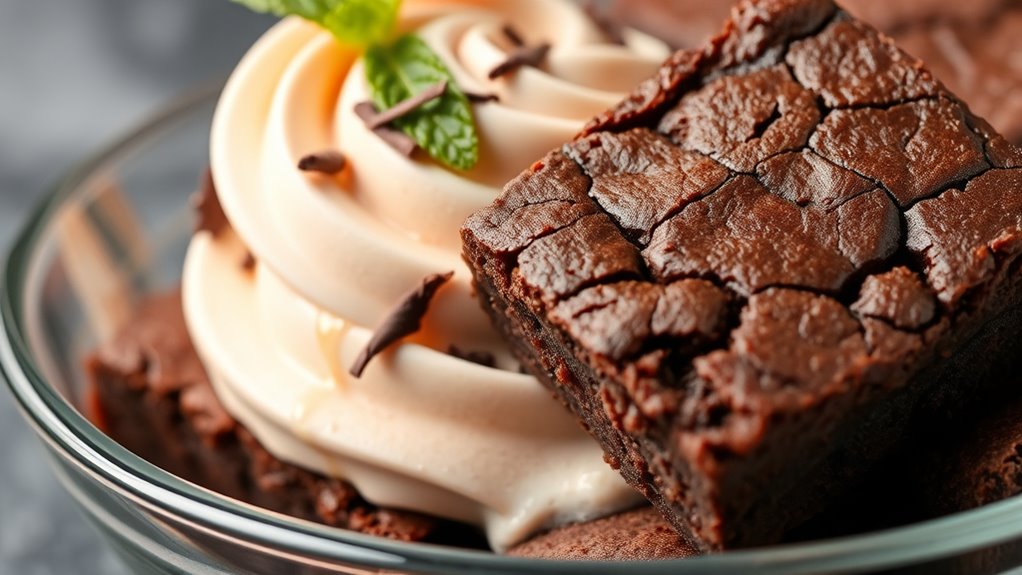 elevate brownies with gelato