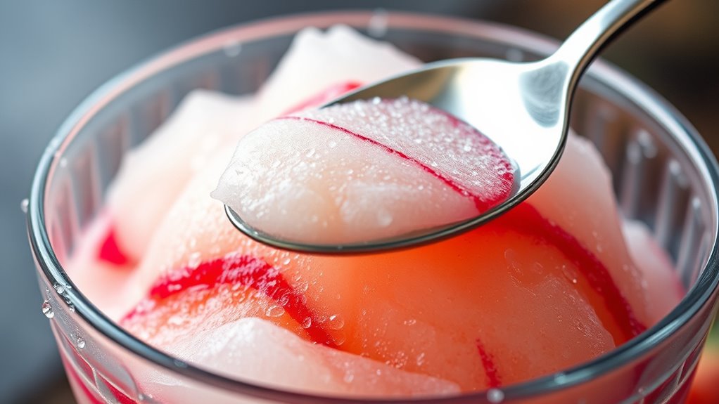 fix icy sorbet texture