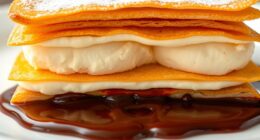 frozen layered pastry dessert