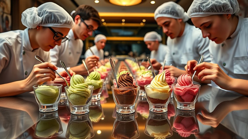 gelato tasting and evaluation