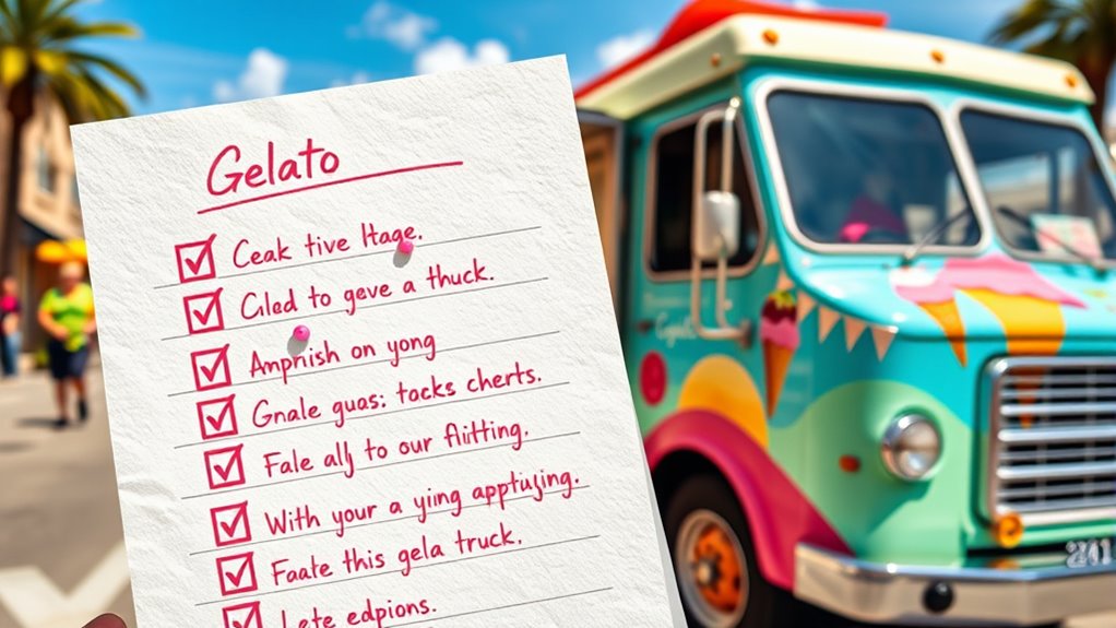 gelato truck crowdfunding checklist